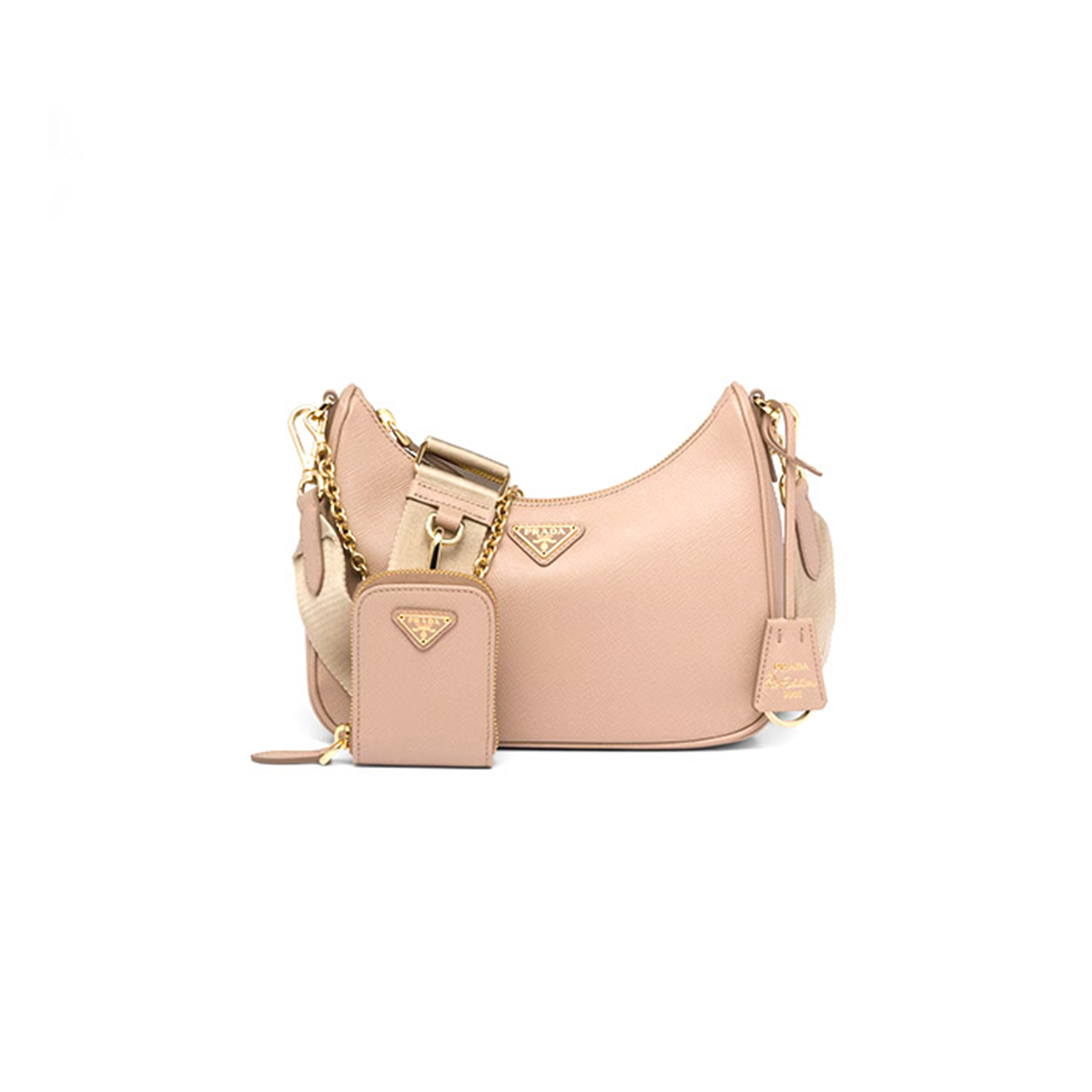 PRADA RE-EDITION 2005 SAFFIANO LEATHER BAG 1BH204 (22*18*6cm)